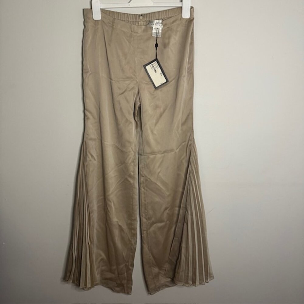 St. John Evening Silk Pants Beach Shimmer Pants Size 12 NEW!!!